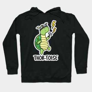 Thortoise Cute God Of Thunder Thor Tortoise Pun Hoodie